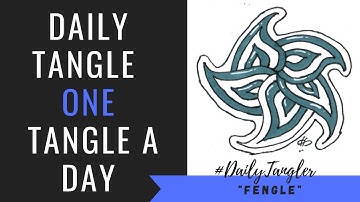 Daily Tangle - Pattern  Focus -  Fengle  | How to draw | #DailyTangler