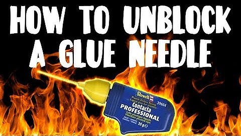 How To Unblock A Glue Needle