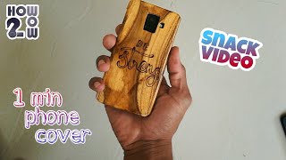 wooden phone case making