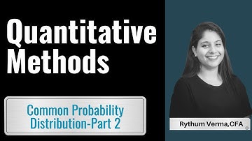 Reading 4   CFA LEVEL 1 Common Probability Distributions Part 2