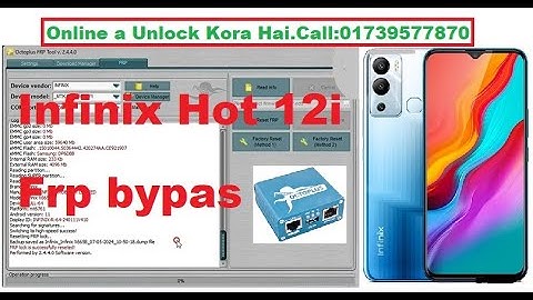 Infinix Hot 12i Frp bypass Octoplus FRP Tool by Mobile Unlock Fix