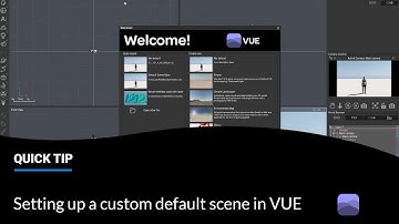 Setting up a custom default scene in VUE