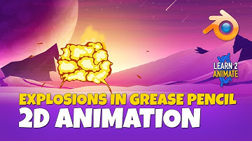 How to set up an Explosion Animation with Grease Pencil scene. Blender 2.93