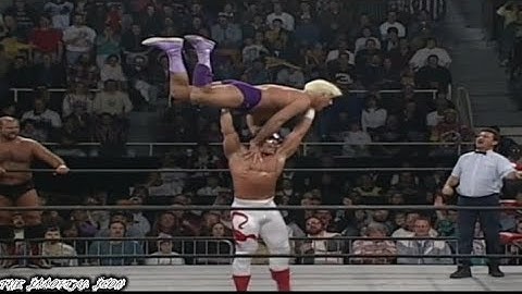 Sting and Hulk Hogan vs Ric Flair and Arn Anderson:WCW Nitro December 11,1995 Part 1