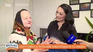 Tanti Veruța, întâlnire emoționantă cu Andra