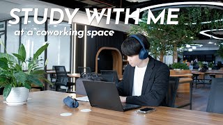 1-Hour Study With Me at a Coworking Space | Calm Lofi | Pomodoro 25/5 screenshot 1