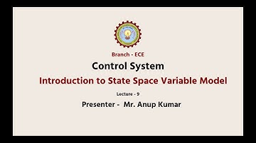 Control Systems | Introduction To State Space Variable Model | AKTU Digital Education