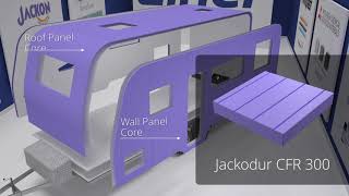 Jackon Insulation Jackodur Extruded Polystyrene XPS foam for composite caravan construction