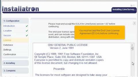 How to install LimeSurvey in Installatron - Installatron Tutorials
