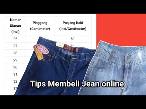 Tips beli jean online, cara memilih & menentukan size.