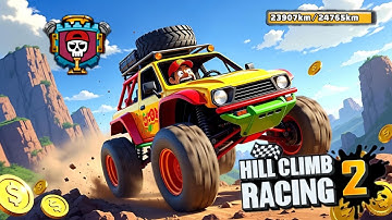 ​I Can’t Believe I Won This Race 😱 | Hill Climbing Race 2 Gameplay 