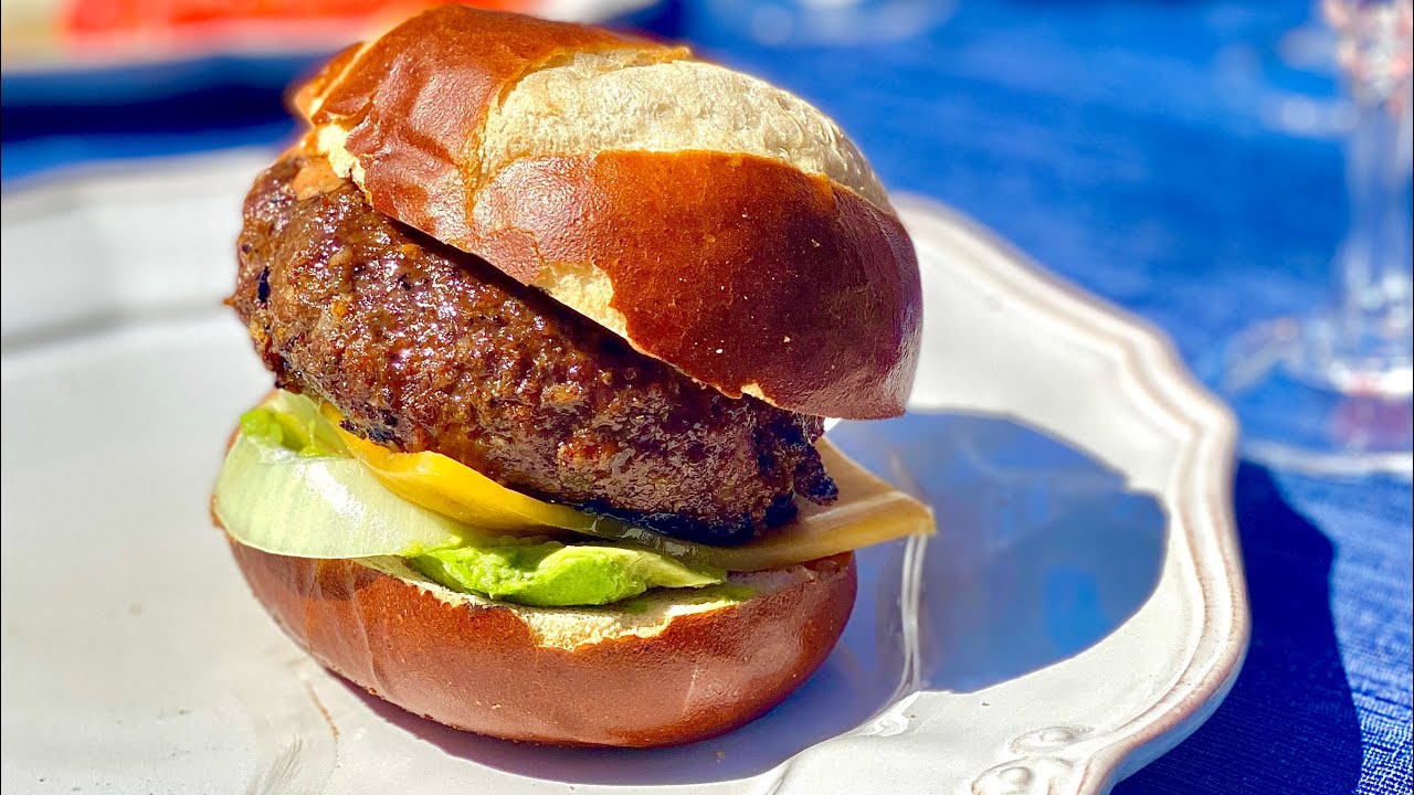 Black Angus Beef Burger Nomad Grill YouTube