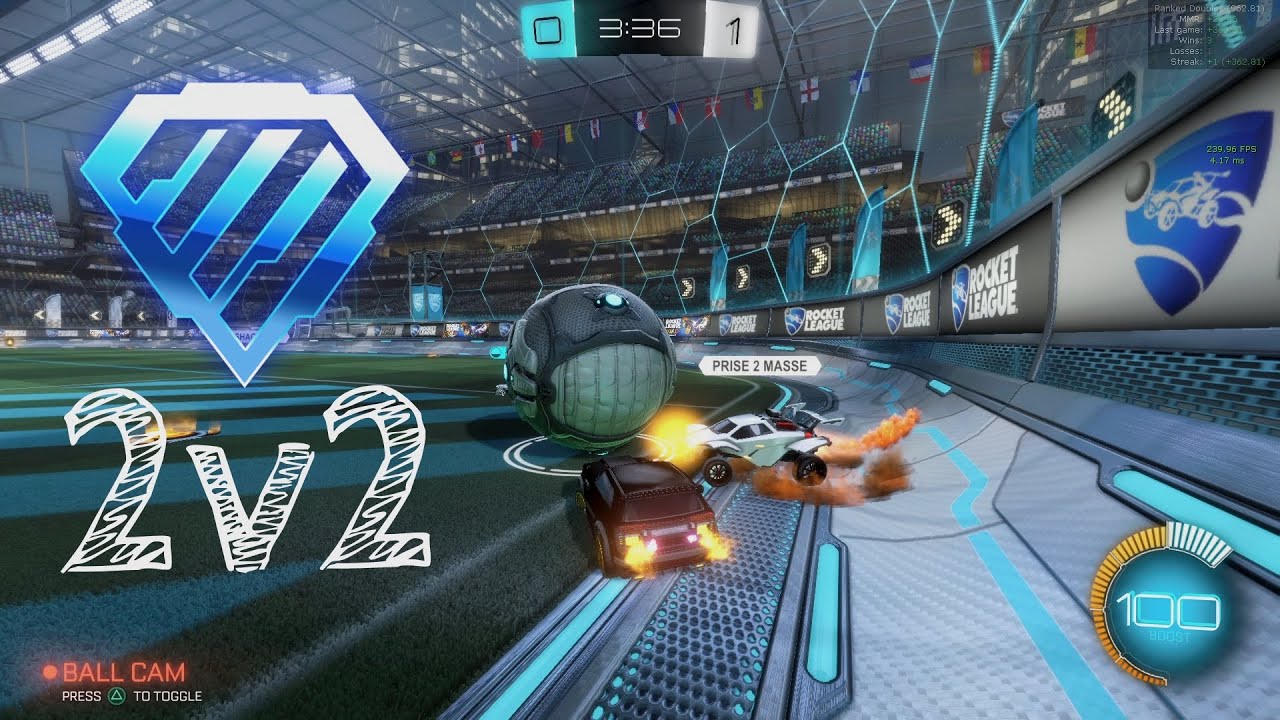 Diamond 3 Gameplay || 2v2 || Rocket League - YouTube