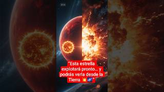 “Esta estrella explotará pronto… y podrás verla desde la Tierra 💥🌌”