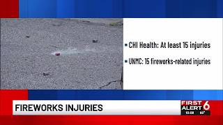CHI Health, UNMC report number of fireworks injuries