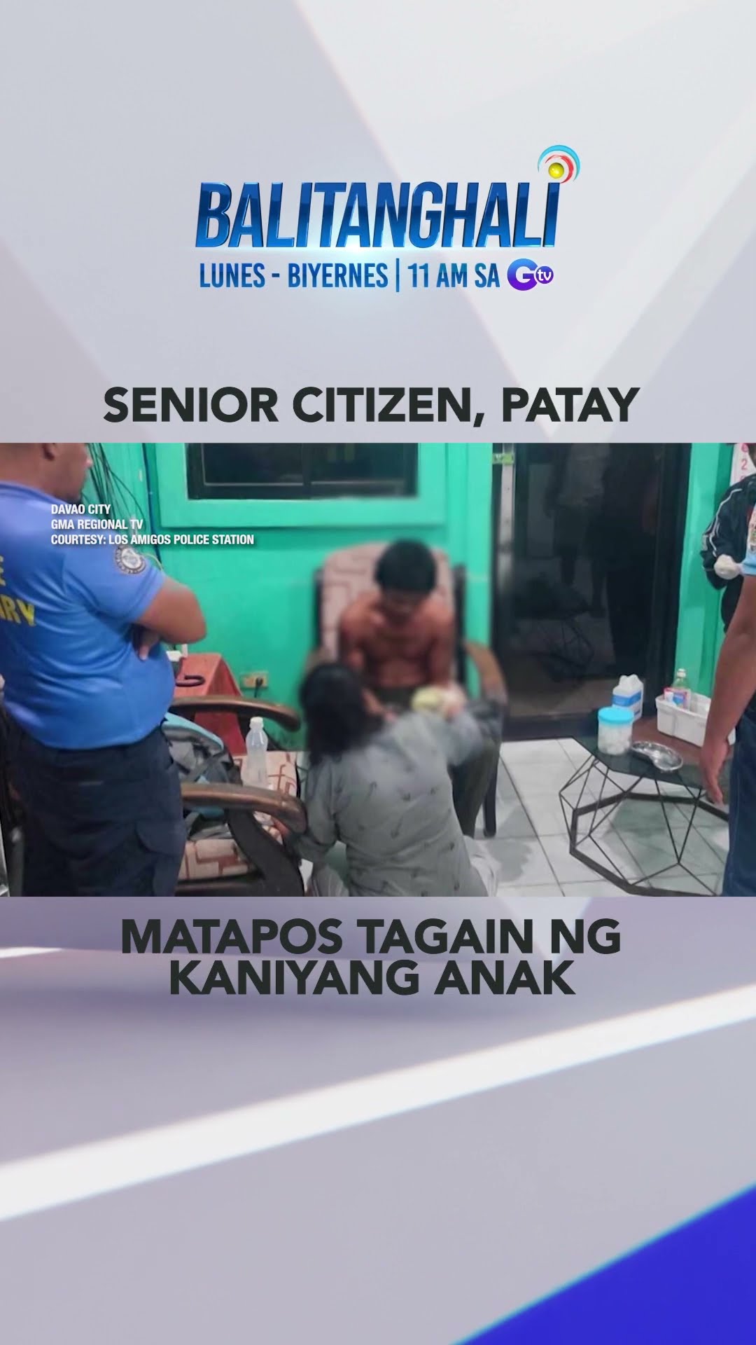 Lalaking senior citizen, patay matapos tagain ng kaniyang anak #shorts | Balitanghali