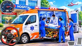 New Realistic Ambulance Driving Simulator! Saving Patients In City Rescue Game - Android Gameplay screenshot 5