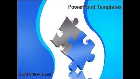 Puzzle Pieces PowerPoint Template Backgrounds - DigitalOfficePro #09259