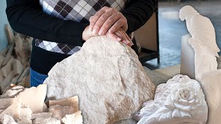 El ALABASTRO. Técnicas para crear, tallar y transformar esta piedra en piezas únicas | Documental