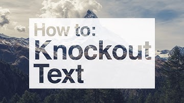 How To: Knockout Text From A Shape In Photoshop