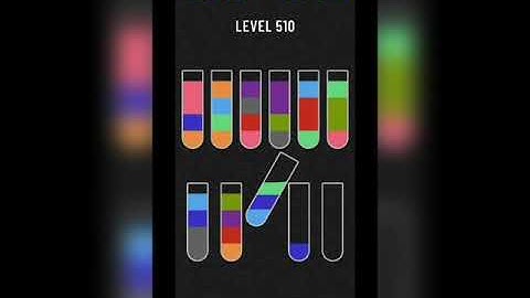 Water sort puzzle level 510