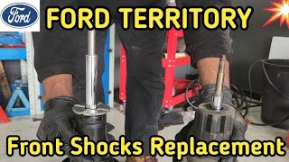 Knocking Noise From The Front, 2014 Ford Territory Front Shock Absorber Replacement.