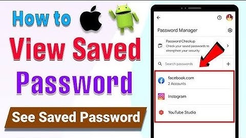 How to See All Saved Passwords On Your Android Phone