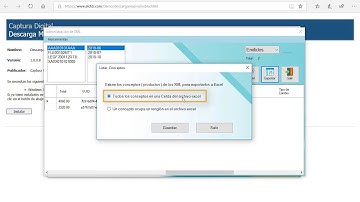 Genera un archivo excel con los conceptos o productos de xmls timbrados en cfdi 3.3