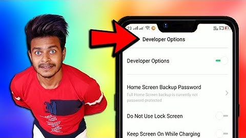 Enable Developer Option in Realme C1 | Realme C2