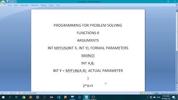 SAITM B TECH APPLIED SCIENCE 2ND SEM PROGRAMMING IN PROBLEM SOLVING UNIT 3 LECTURE 5