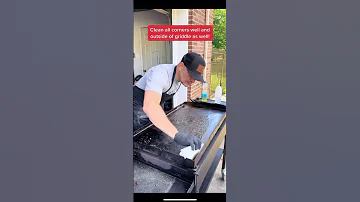 How To Clean Flat Top Griddle Cleaning Griddle Grill Bbq 