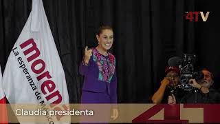 Los festejos no se hicieron esperar al rededor del virtual triunfo de #claudiasheinbaumpresidenta