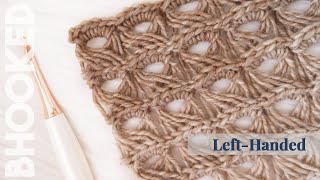 {Left-Handed} How to Crochet Broomstick Lace Step-by-Step