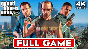 GTA 5 Enhanced Gameplay Walkthrough FULL GAME [4K 60FPS PC] - No Commentary