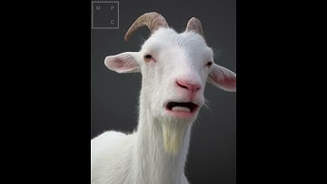 CGI Goat Made in Blender