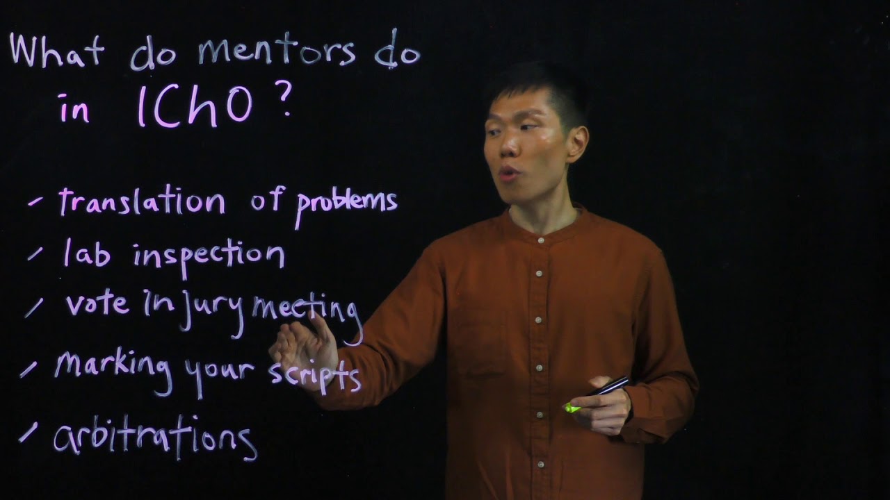 Roles of Mentors @ IChO: International Chemistry Olympiad