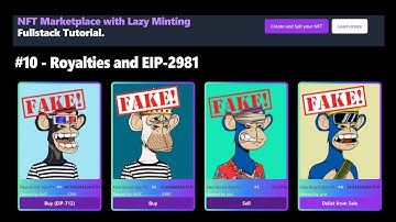 NFT Marketplace with Lazy Minting #10 Royalties and EIP-2981