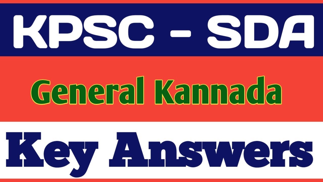 KPSC SDA General Kannada Key Answers | Exam held on 19/09/2021 | Positive Kannada