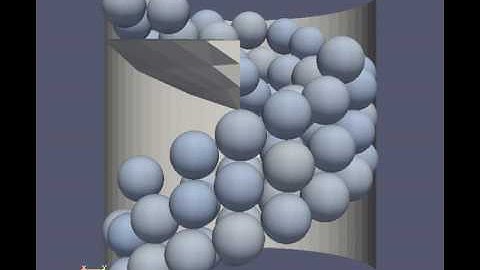 Simple Triangulated Screw Geometry in MercuryDPM (side view)