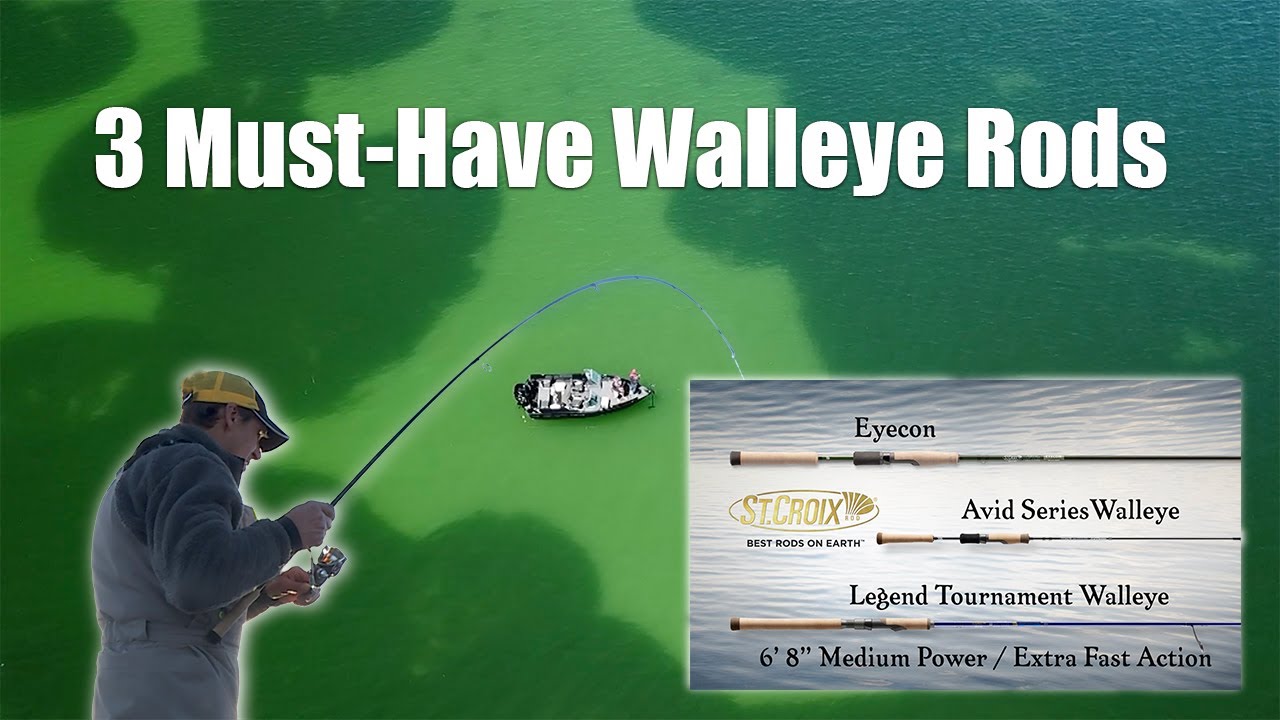 3 Must-Have Walleye Rods (Jig Fishing)! 