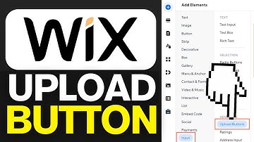 How To Add An Upload Button On WIX (2025)