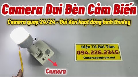 Camera Nguỵ Trang Đui Đèn Cảm Biến Hồng Ngoại Mới Nhất, Camera Quay 24/24 Xem Từ Xa Trên Điện Thoại
