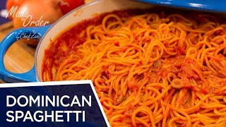 Dominican Spaghetti | Espaguetis Dominicano | Dominican Recipes | Made To Order | Chef Zee Cooks screenshot 4