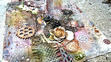 mixed media canvas by Thandar