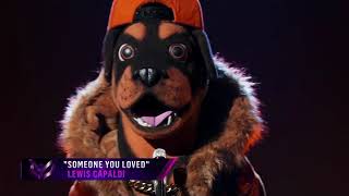 Masked singer Rottweiler preform someone you loved