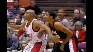 One Of Charles Barkley's Best Games As A Rocket - Battles Rasheed Wallace In Houston! 1996 screenshot 4