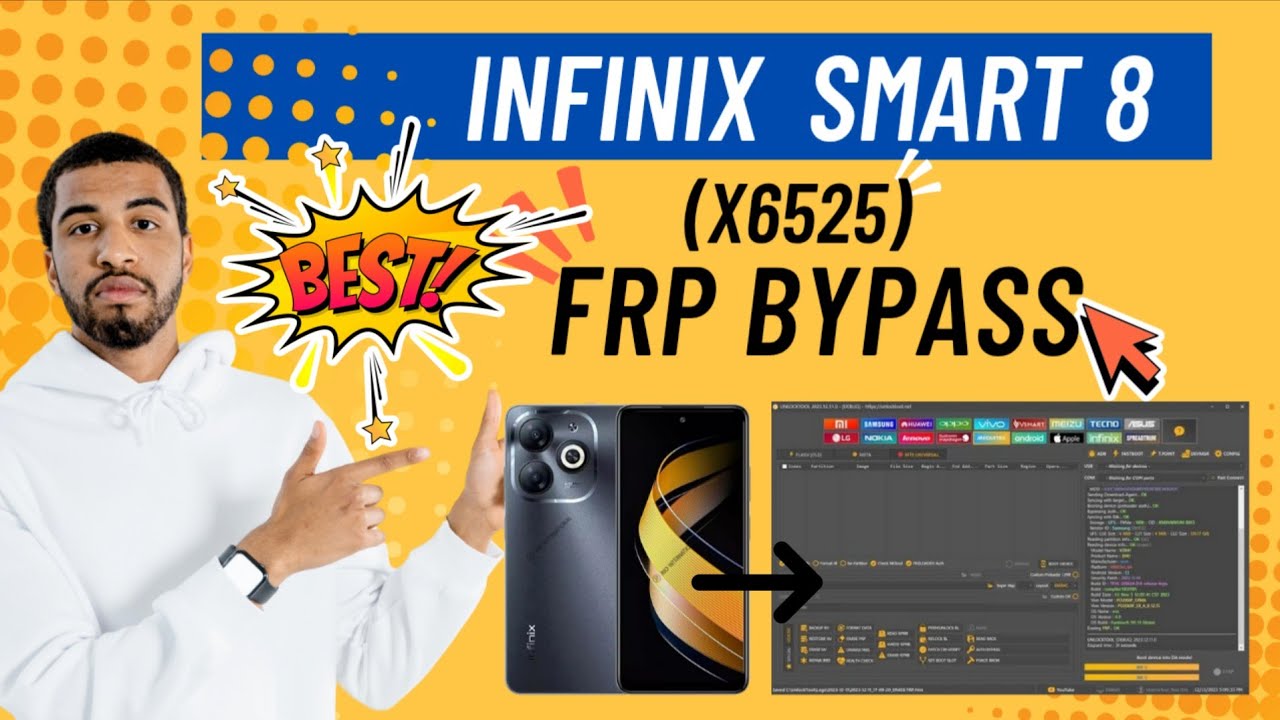 INFINIX SMART 8 X6525 FRP BYPASS | UNLOCK TOOL 100% WORKING 