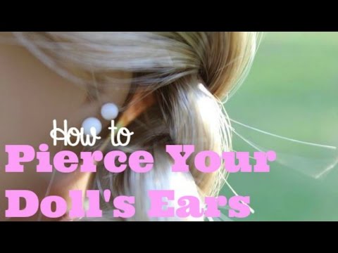 Como para furar as orelhas do seu American Girl boneca em casa!