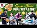 Special dinner  parota with alu curry  vijay kolagani  vijay kolagani vlogs  strikers
