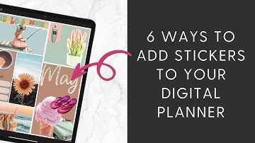Ways to Add Digital Stickers to Your Planner, Goodnotes, Elements, Pinterest,  Images, Make Your Own